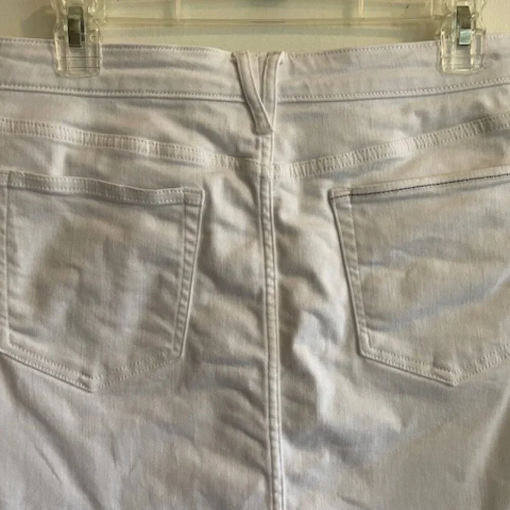 VINEYARD VINES Delaney Denim Mini Skirt White 8 - Picture 10 of 16